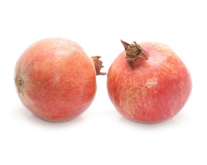 pomegranate isolated on white