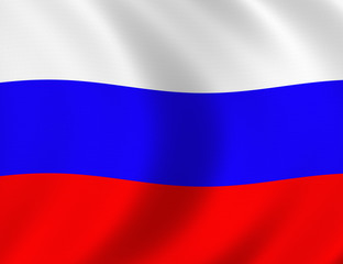 WAVING RUSSIAN FLAG