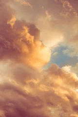 Foto op Canvas mooie wolken bij zonsondergang © Coka