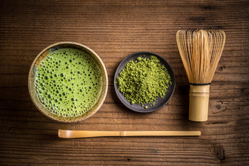 Japanese tea ceremony setting