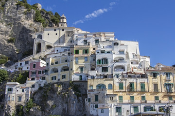 Fototapeta na wymiar Amalfi village in the province of Salerno in Italy