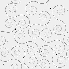 Geometric simple black and white minimalistic pattern, curved lines. Can be used as wallpaper, background or texture.