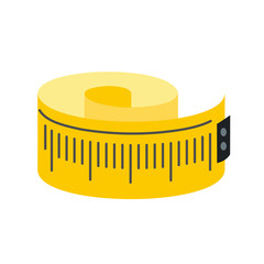 Measuring tape flat icon