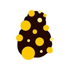 Fototapeta premium Virus flat icon 