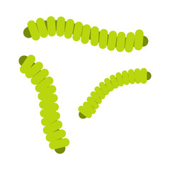 Rod-shaped flat icon