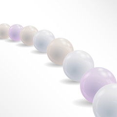 Abstract background with shiny balls. vector pearls - 102766574