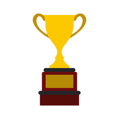 Sports cup flat icon