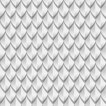 White dragon scales seamless background texture
