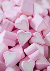 heart-shaped marshmallows