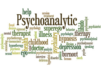 Psychoanalytic, word cloud concept 9