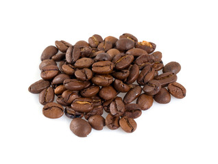 Fototapeta premium coffee beans isolated on white