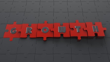 growth puzzle concept