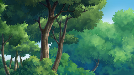 Naklejka premium jungle and natural