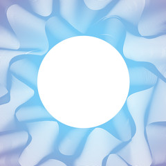 Abstract vector background, round wavy illustration