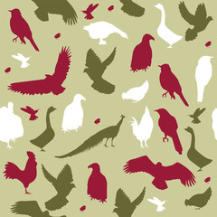 Birds Seamless Background