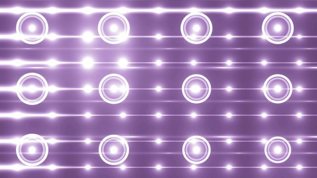 Floodlights violet disco background. Abstract motion background, shining lights, energy waves.