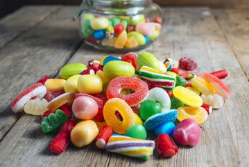 Foto auf Glas Colorful candy gum © KikoStock