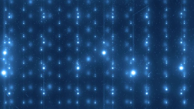 Floodlights blue disco background. Abstract motion background, shining lights, energy waves.