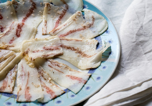 Delicious plate of bacon
