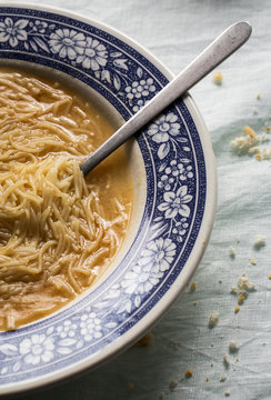 Delicious noodle soup