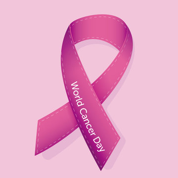 World Cancer Day ribbon