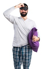 Fototapeta premium Man in pajamas