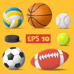 Fototapeta premium vector sport balls.