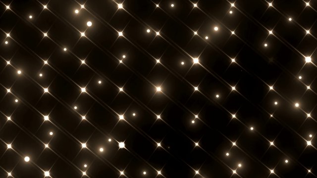 Floodlights gold disco background. Abstract motion background, shining lights, energy waves.