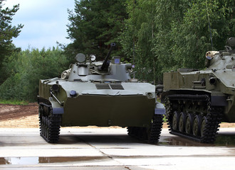 Fototapeta premium Airborne combat vehicle