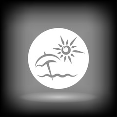 Pictograph of summer vacation