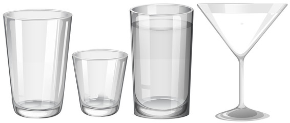 Four types of glasses