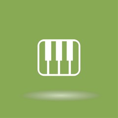 Pictograph of music keyboard