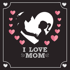 happy mothers day design 