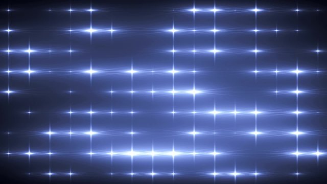 Flood lights blue disco background. Abstract motion background, shining lights, energy waves. Seamless loop.