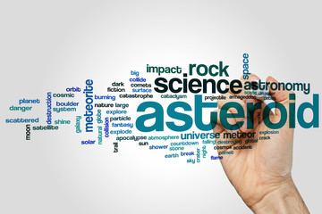 Asteroid word cloud