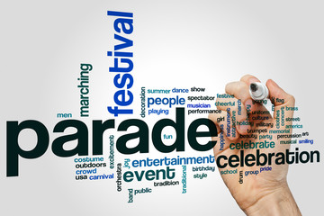 Parade word cloud