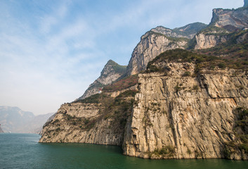 the wu gorge of three gorges at the yangtze river, china