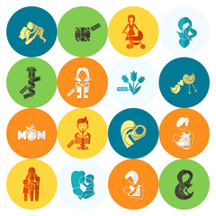 Happy Mothers Day Icons