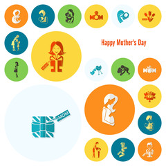 Happy Mothers Day Icons