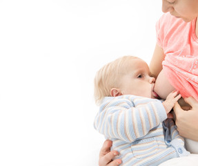 little child baby breastfeeding
