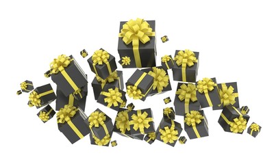 flying gift boxes
