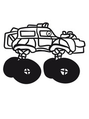 fast monster truck cool comic eyes face cartoon cars
