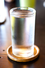 Water in a glass