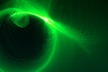 green glow wave. lighting effect abstract background for your bu
