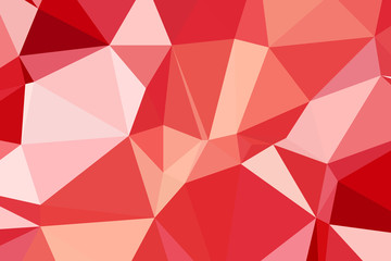 Fototapeta premium red geometric rumpled triangular low poly origami style gradient