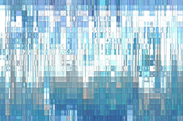 Bokeh light, shimmering blur spot lights on blue abstract backgr