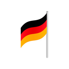 Germany flag isometric 3d icon