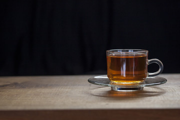 Cup of tea with indian snack