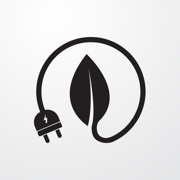 Energy saving icon for web and mobile