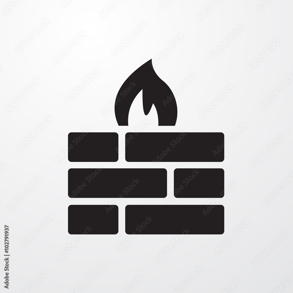 Poster Firewall icon for web and mobile